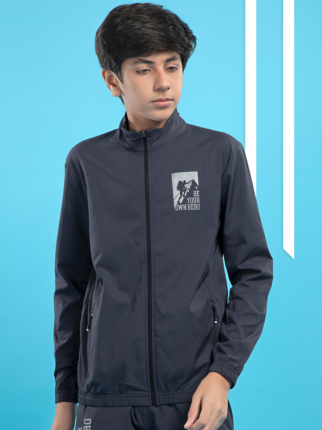 Sound Sports Task Jacket Lサイズ Boys Colorblock Slim Fit Mock