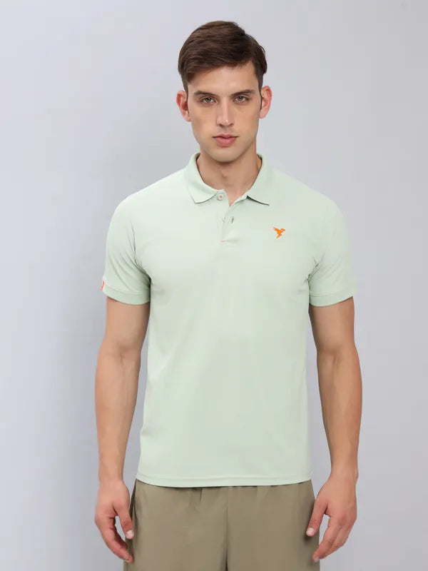 Men Slim Fit Polo T-shirt with Matpiq