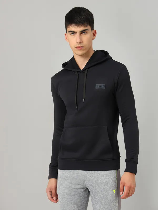 Jacket Slim Fit Black Hoodie Mens Men Slim Fit Hooded Jacket With