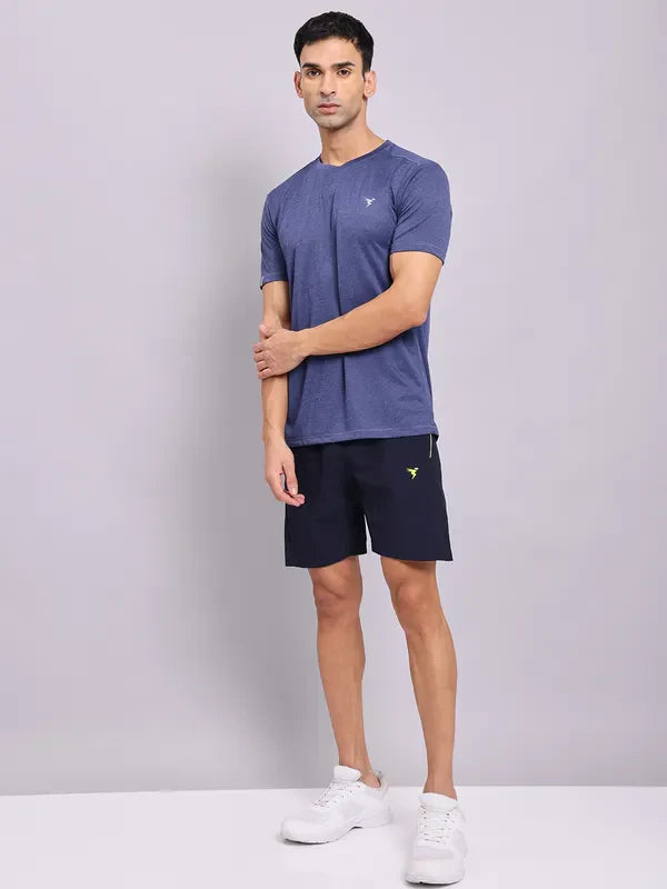 Men Solid Slim Fit Shorts with TECHNOLITE