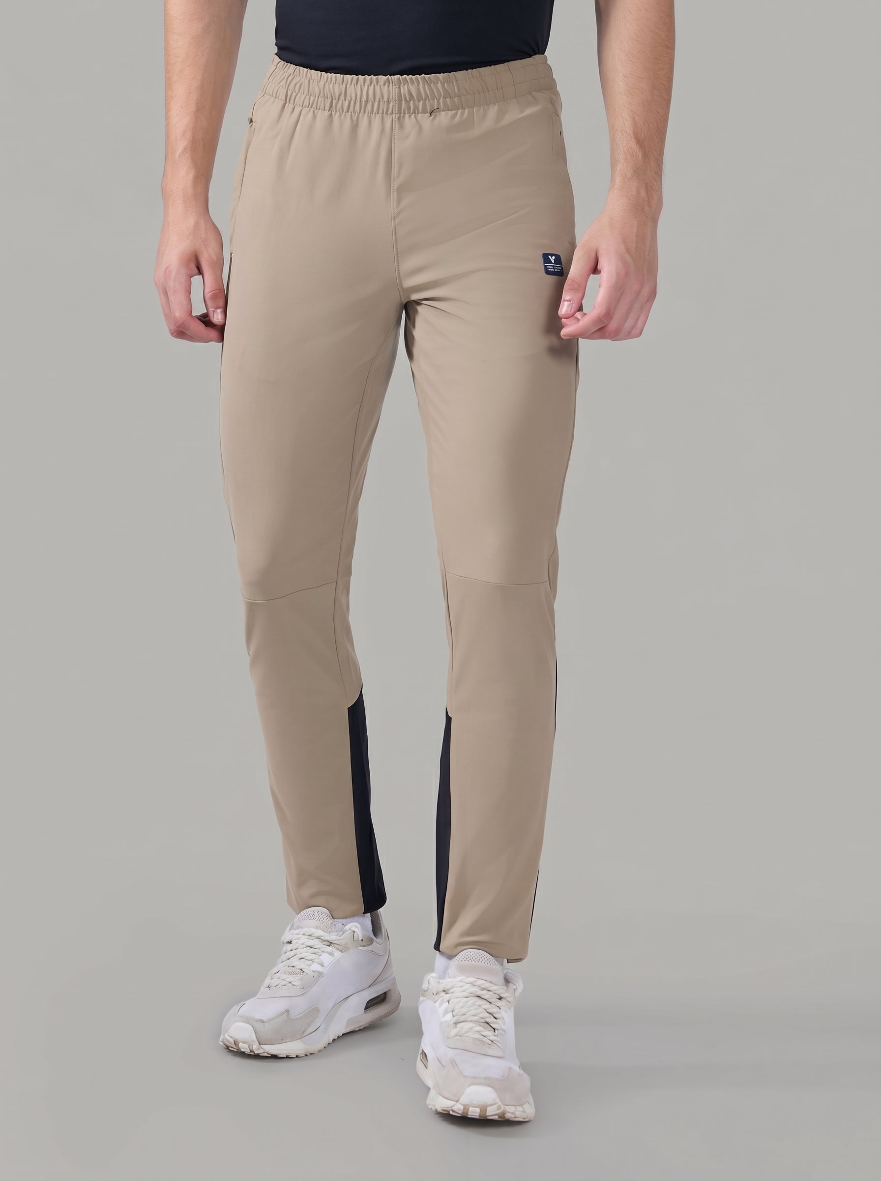 Men Solid Straight Fit Sports Trackpants with DURACOOL+