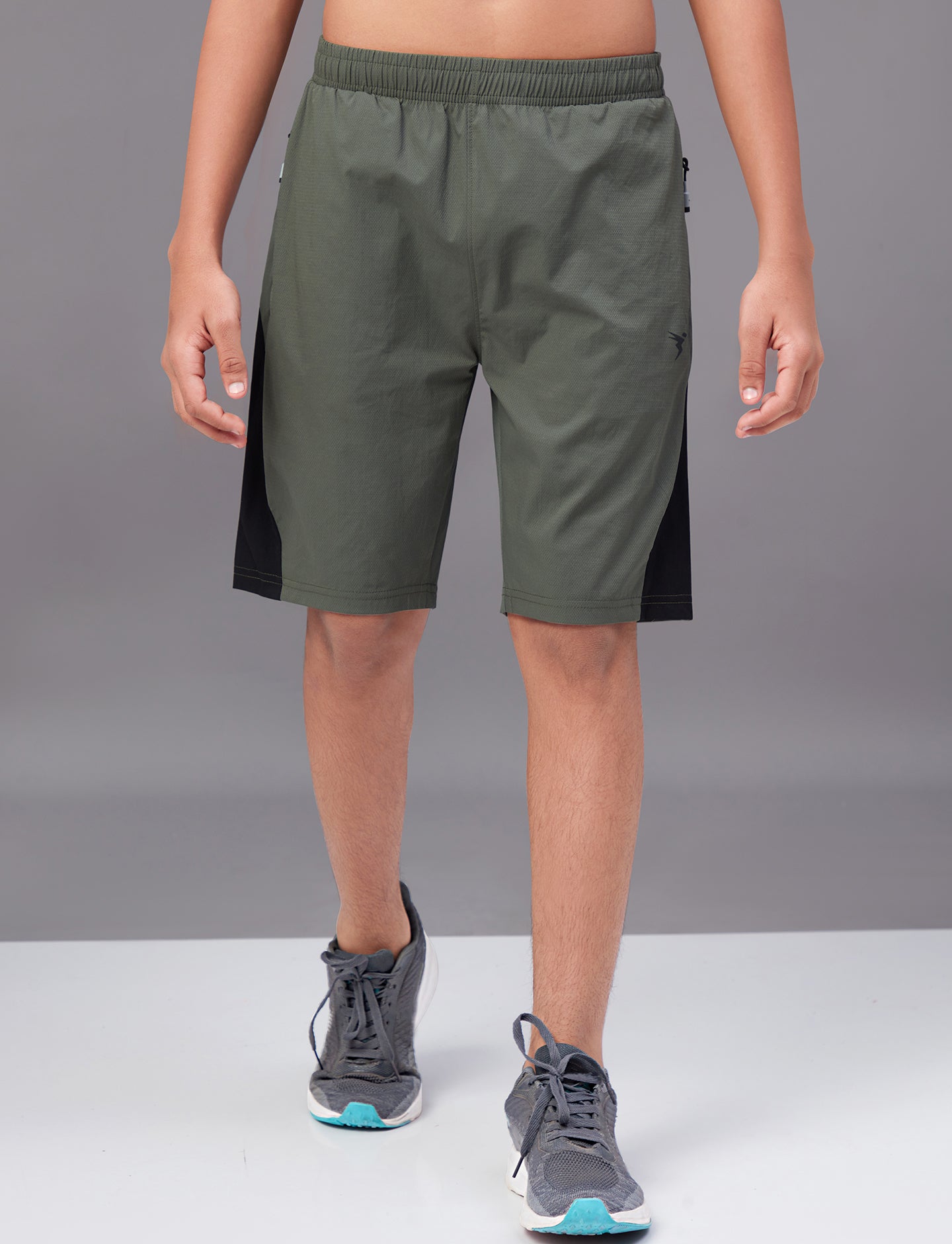 Boys Colorblock Slim Fit Sports Shorts with TECHNO GUARD