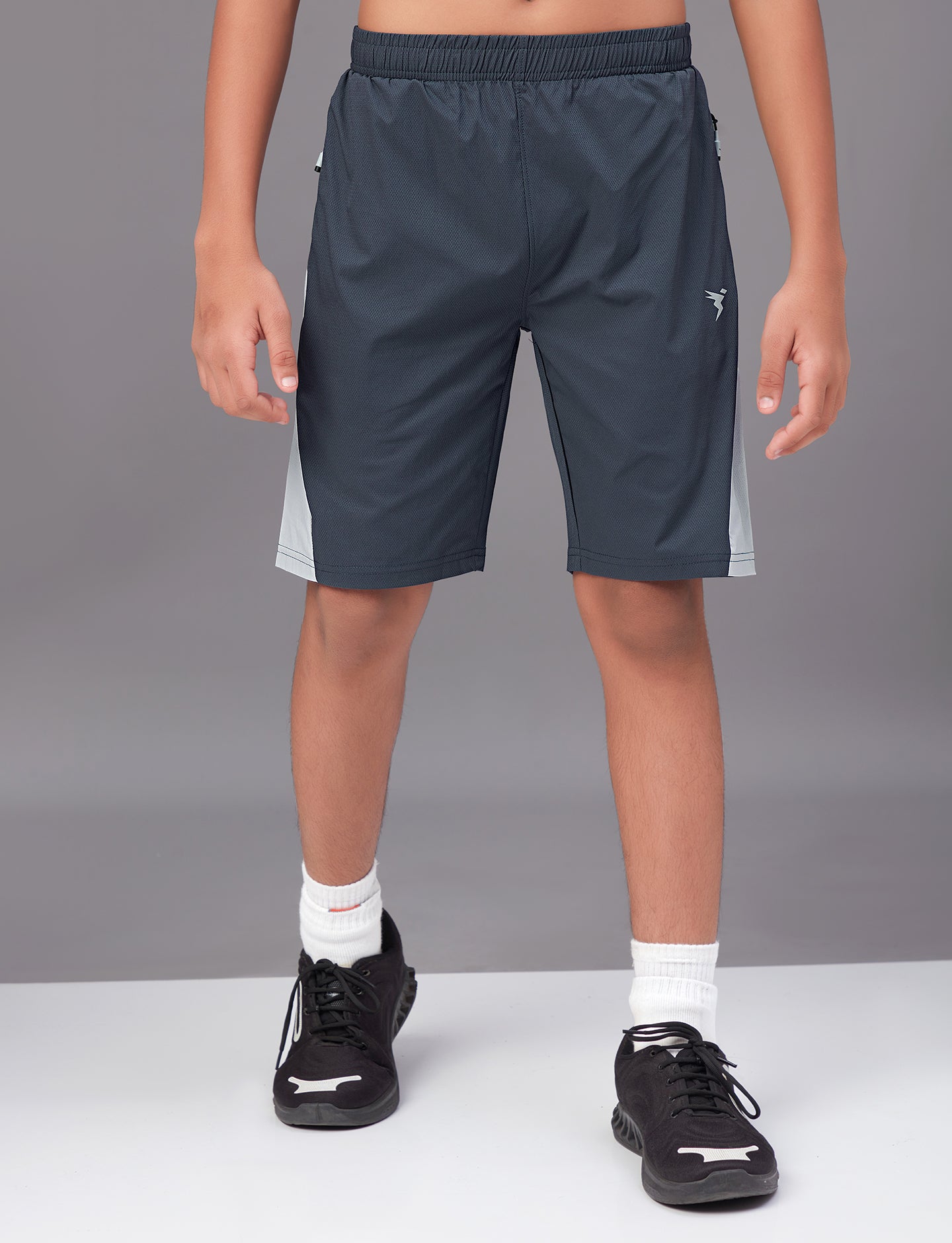 Boys Colorblock Slim Fit Sports Shorts with TECHNO GUARD