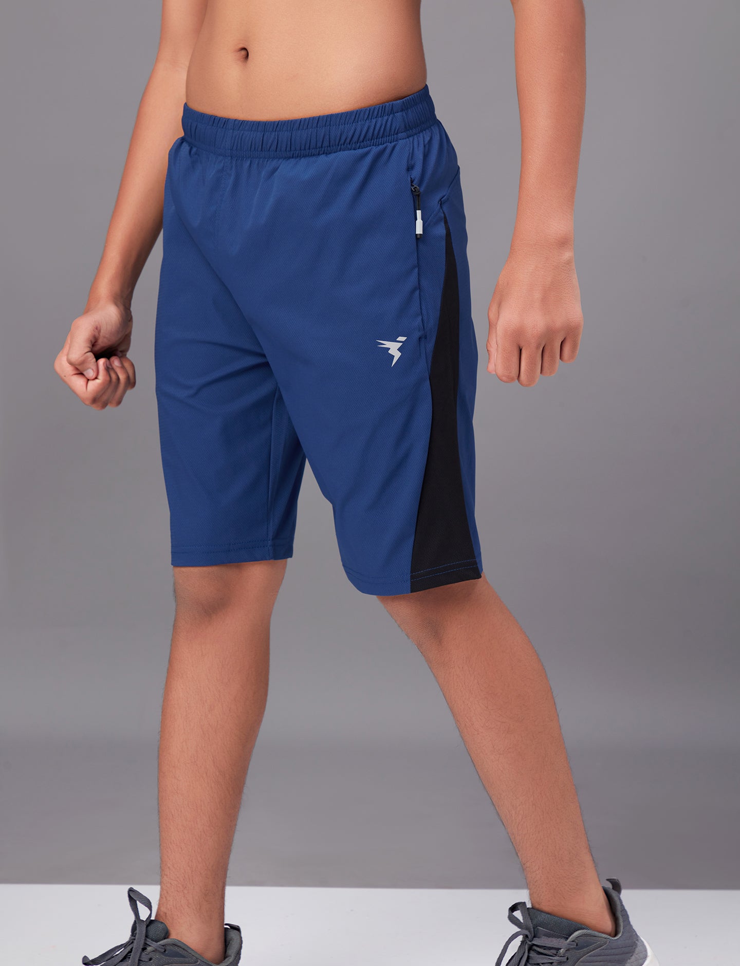 Boys Colorblock Slim Fit Sports Shorts with TECHNO GUARD