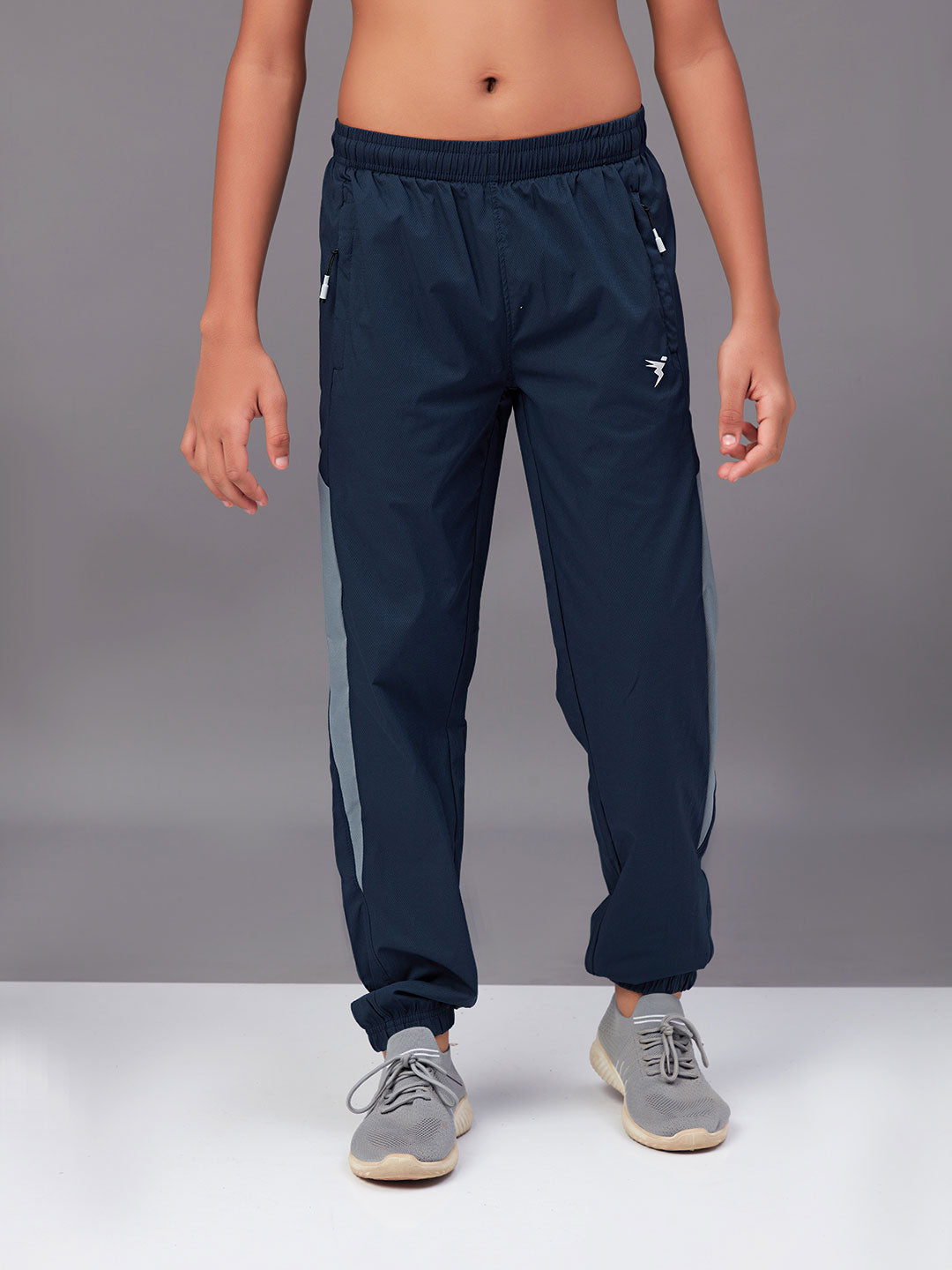Boys Colorblock Slim Fit Sports Trackpants with TS LYTRA