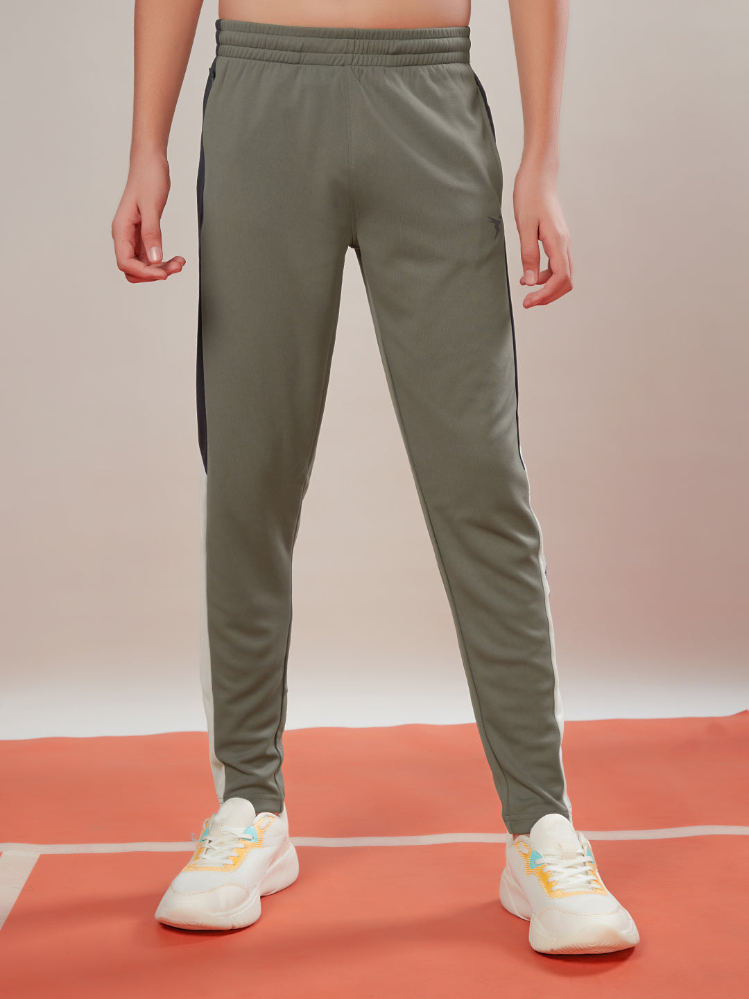 Boys Solid Slim Fit Sports Trackpants with TECHNO DRY