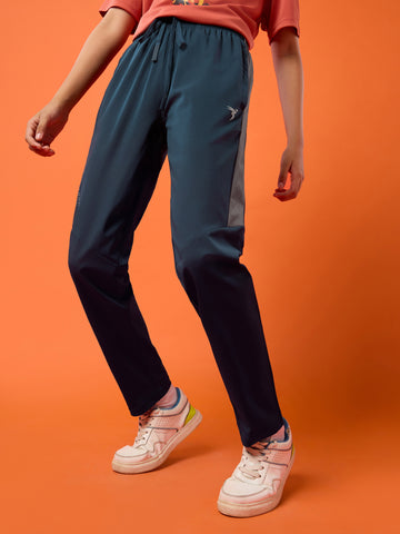 Boys Solid Slim Fit Sports Trackpants with TS FLEXI