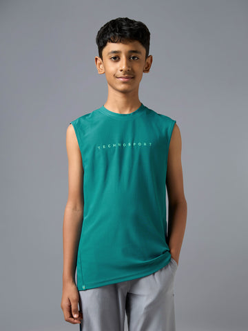 Boys' Millenova Sleeveless T-Shirt, Quick Dry Sports Tee with VENTMESH