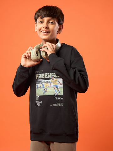 Boys Sports Sweatshirt Colorblock Slim Fit with ELASTOPLUS