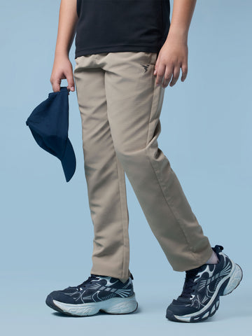 Boy's Solid Regular Fit Sports Trackpants with TECHNO LITE