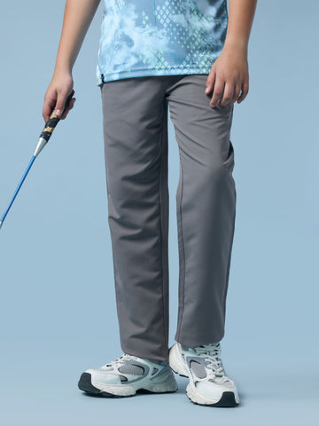 Boy's Solid Regular Fit Sports Trackpants with TECHNO LITE