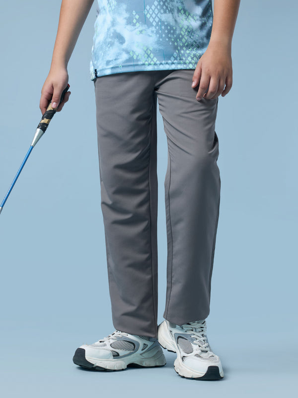 Boy's Solid Regular Fit Sports Trackpants with TECHNO LITE