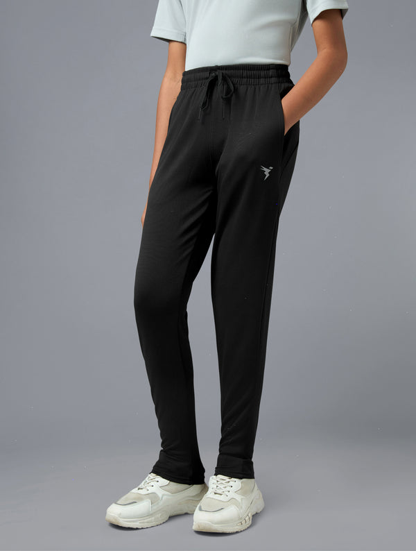 Boys Solid Regular Fit Sports Trackpants with TECHNO DRY