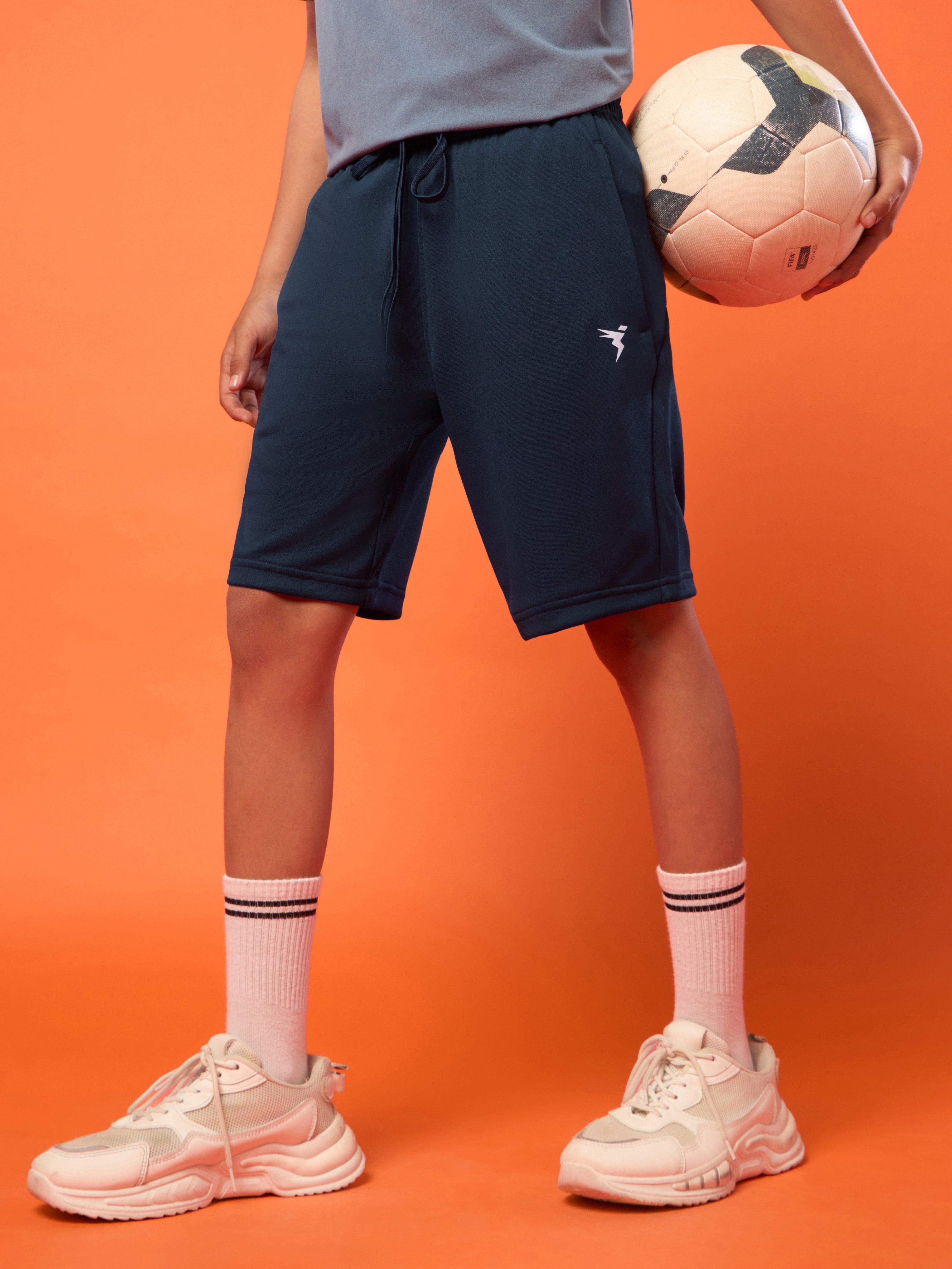 Boys Slim Fit Sports Shorts with TECHNO DRY