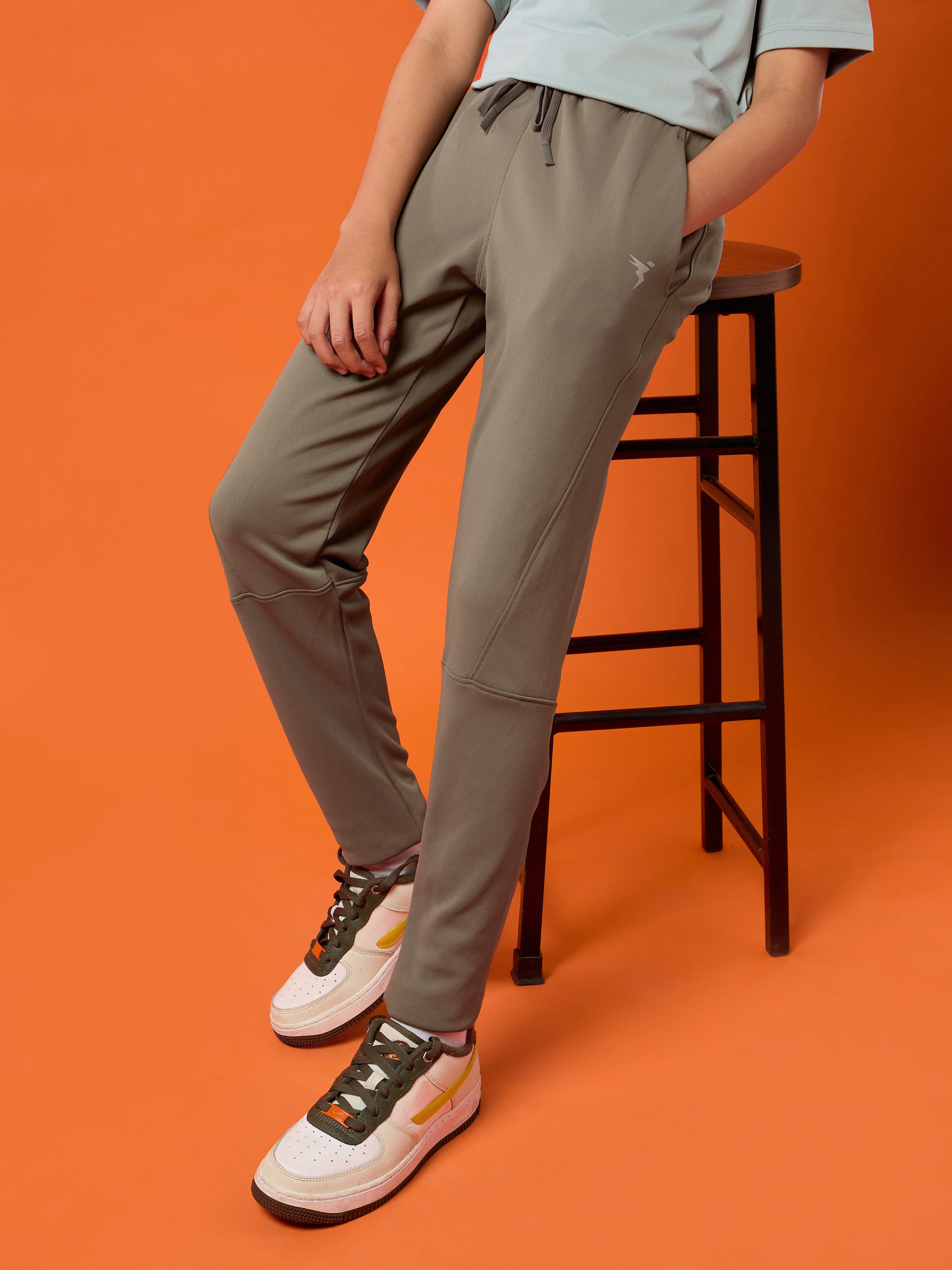 Boys Solid Slim Fit Trackpants with TECHNO GUARD