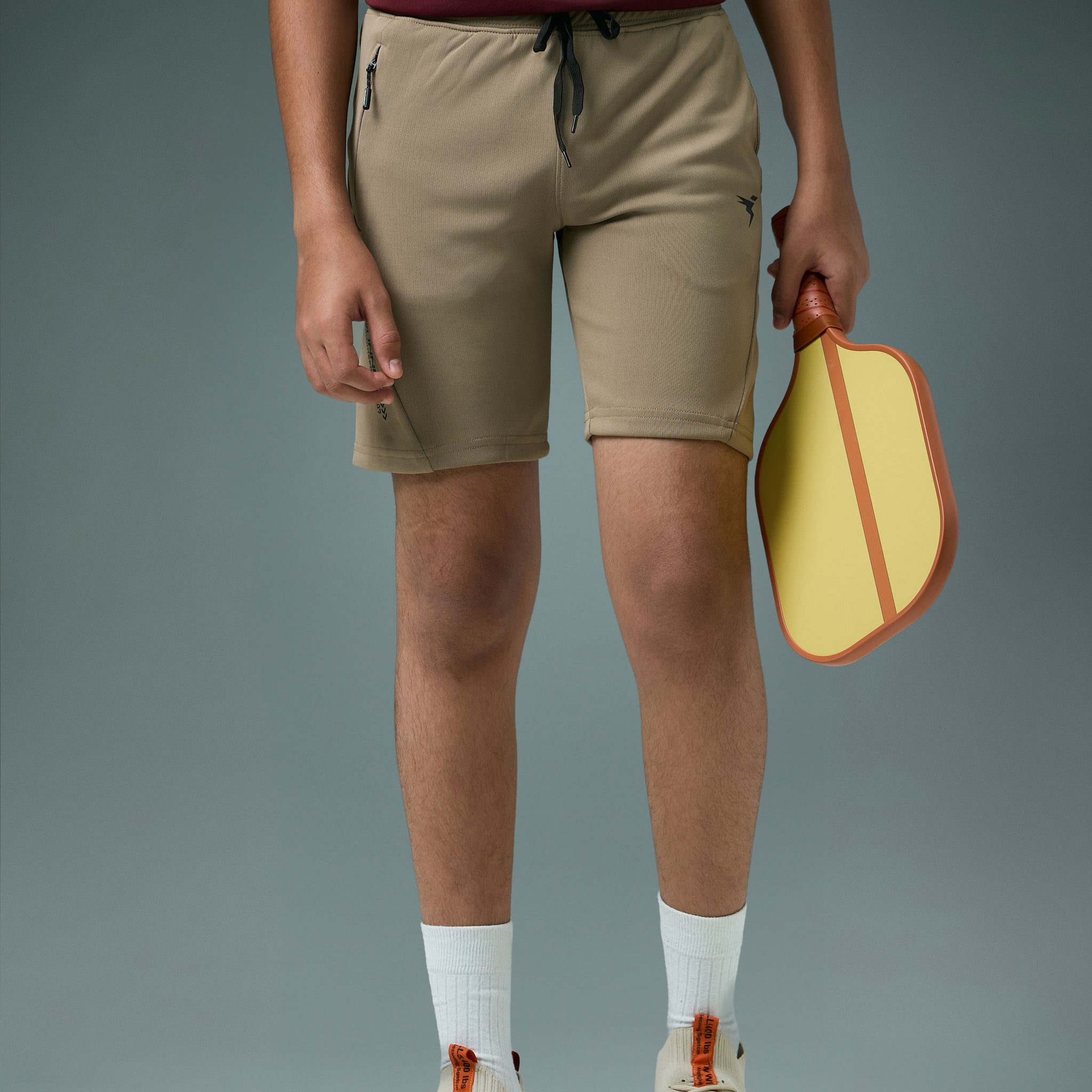 Boys Solid Slim Fit Shorts with TECHNO GUARD