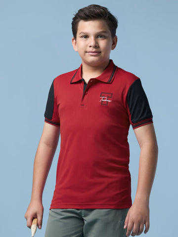 Boys Colorblock  Polo  T-shirt with TECHNO DRY
