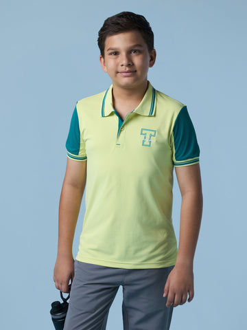 Boys Colorblock  Polo  T-shirt with TECHNO DRY