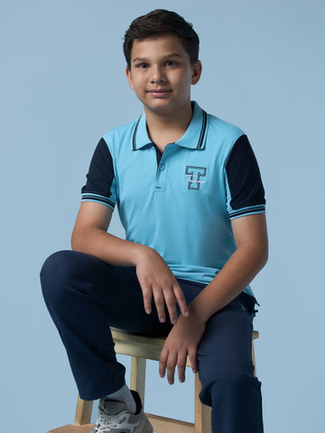 Boys Colorblock  Polo  T-shirt with TECHNO DRY