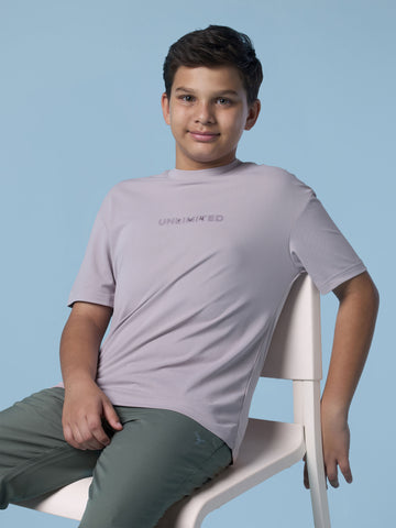 Boys Crew neck Dropshoulder Oversized T-shirt with TECHNO DRY