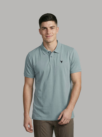 Men Plus Size Solid Polo T-shirt with MATPIQ