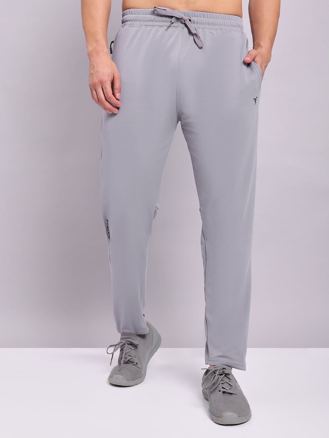 Men Solid Slim Fit Trackpants with ELASTO PLUS