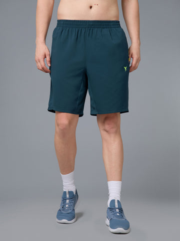 Men Solid Slim Fit Shorts with TECHNOLITE
