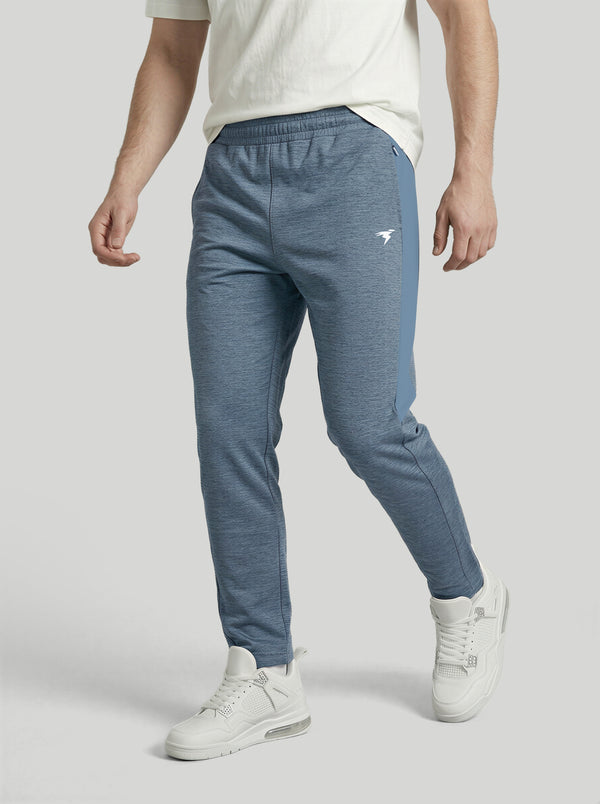 Men Melange Slim Fit Trackpants with TECHNO DRY