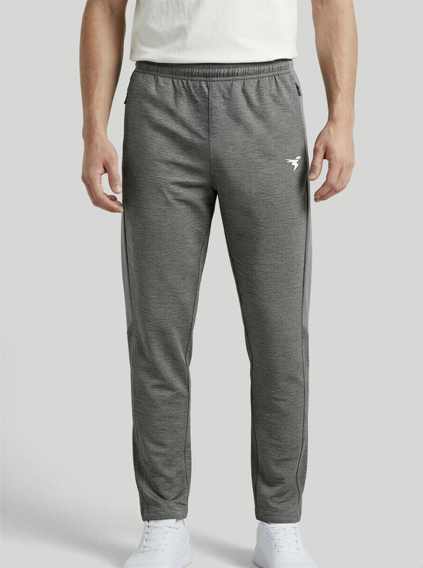 Men Melange Slim Fit Trackpants with TECHNO DRY