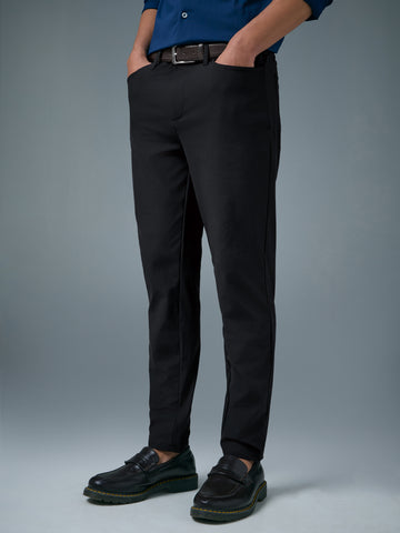Men Semi-Formal Solid Straight Fit Trousers Pants with DURACOOL+