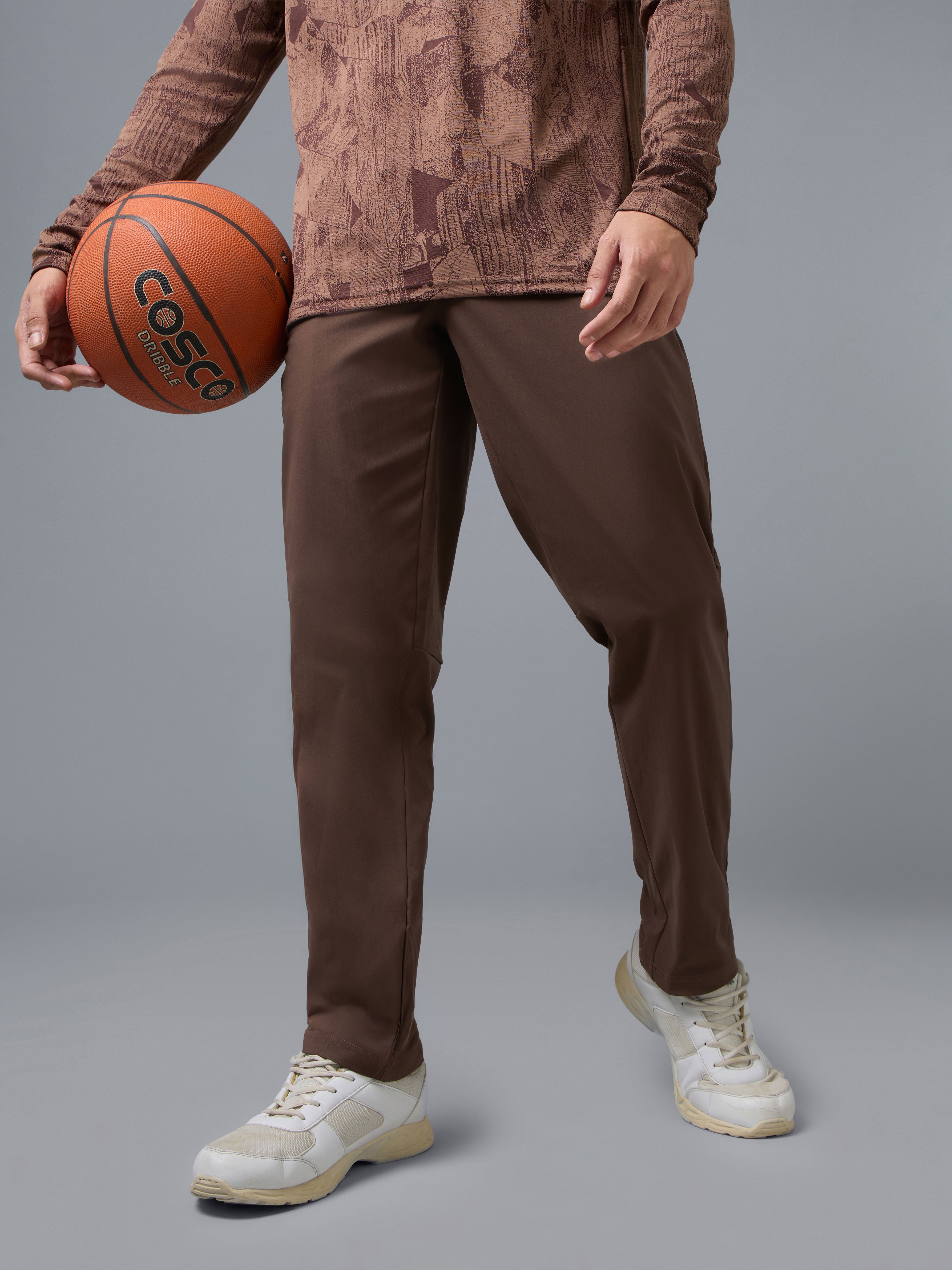Men Regular Fit Trackpants with TS FLEXI