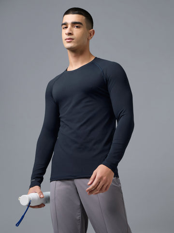 Men's Compression Full SleeveWorkout Tee with ELASTO PLUS