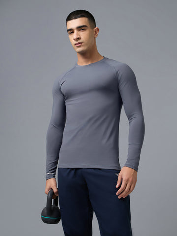 Men's Compression Full Sleeve Workout Tee with ELASTO PLUS