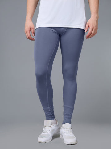 Men Solid Slim Fit Compression Tights with ELASTOPLUS