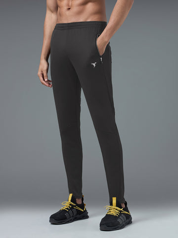 Men Plus Size Solid Slim Fit Trackpants with TECHNO DRY