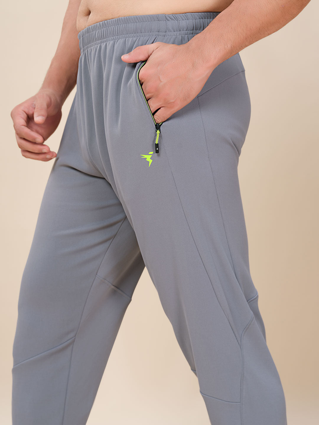 Men Plus Size Solid Slim Fit Trackpants with TECHNO DRY