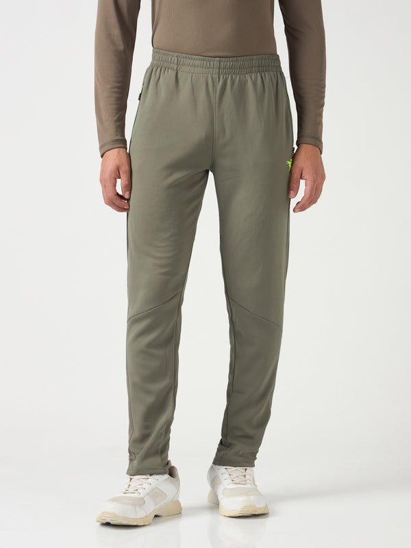 Men Solid Slim Fit Trackpants with TECHNO DRY