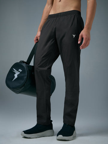 Men Solid Slim Fit Sports Trackpants with TS LYTRA