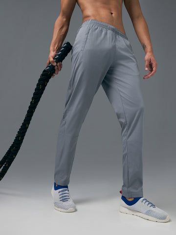 Men Solid Slim Fit Sports Trackpants with TS LYTRA