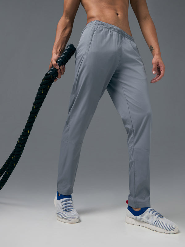 Men Solid Slim Fit Sports Trackpants with TS LYTRA