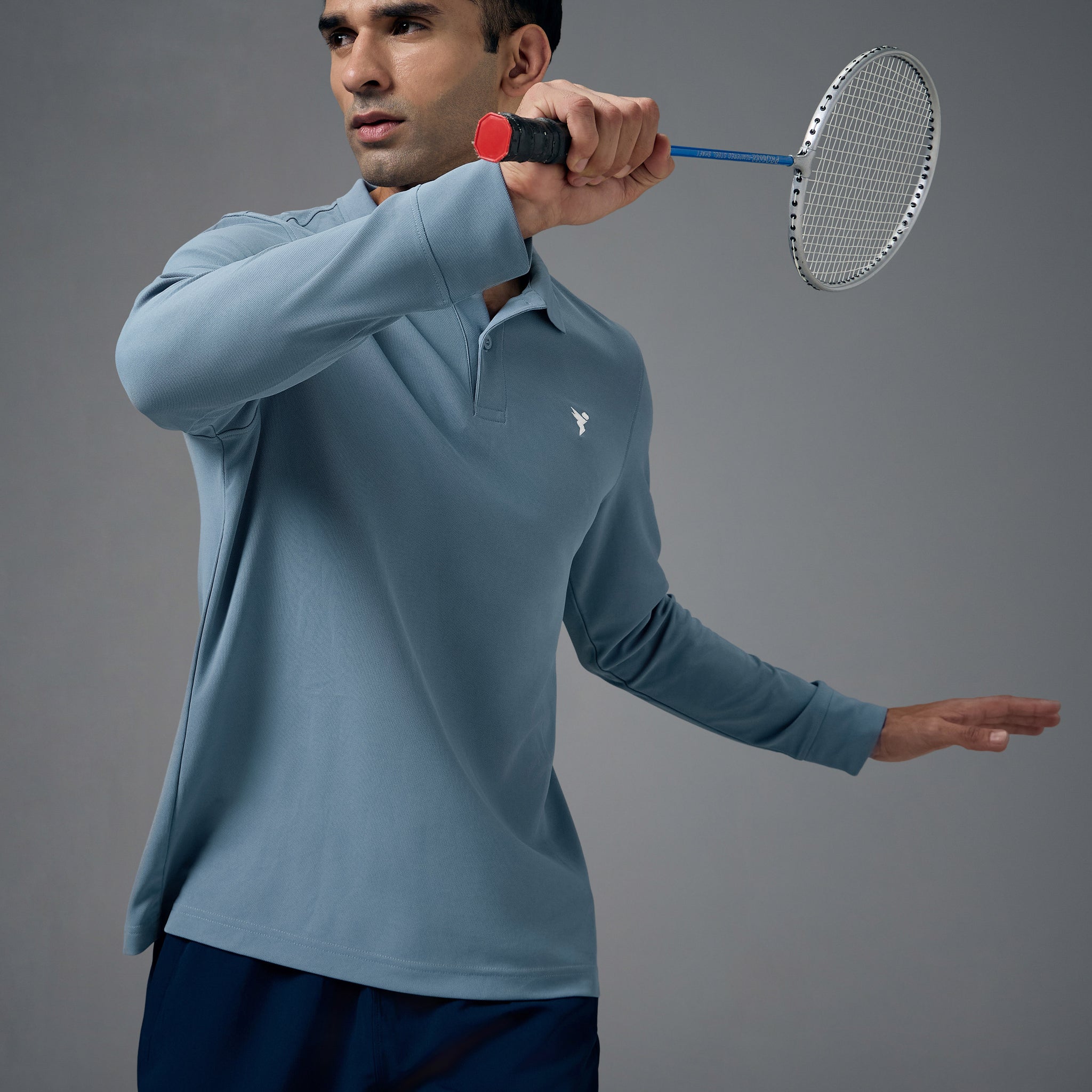 Men Solid Slim Fit Polo T-shirt with MATPIQ