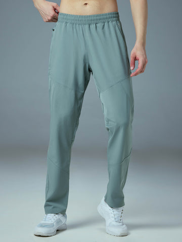 Men Solid Regular Fit Trackpants with TS FLEXI