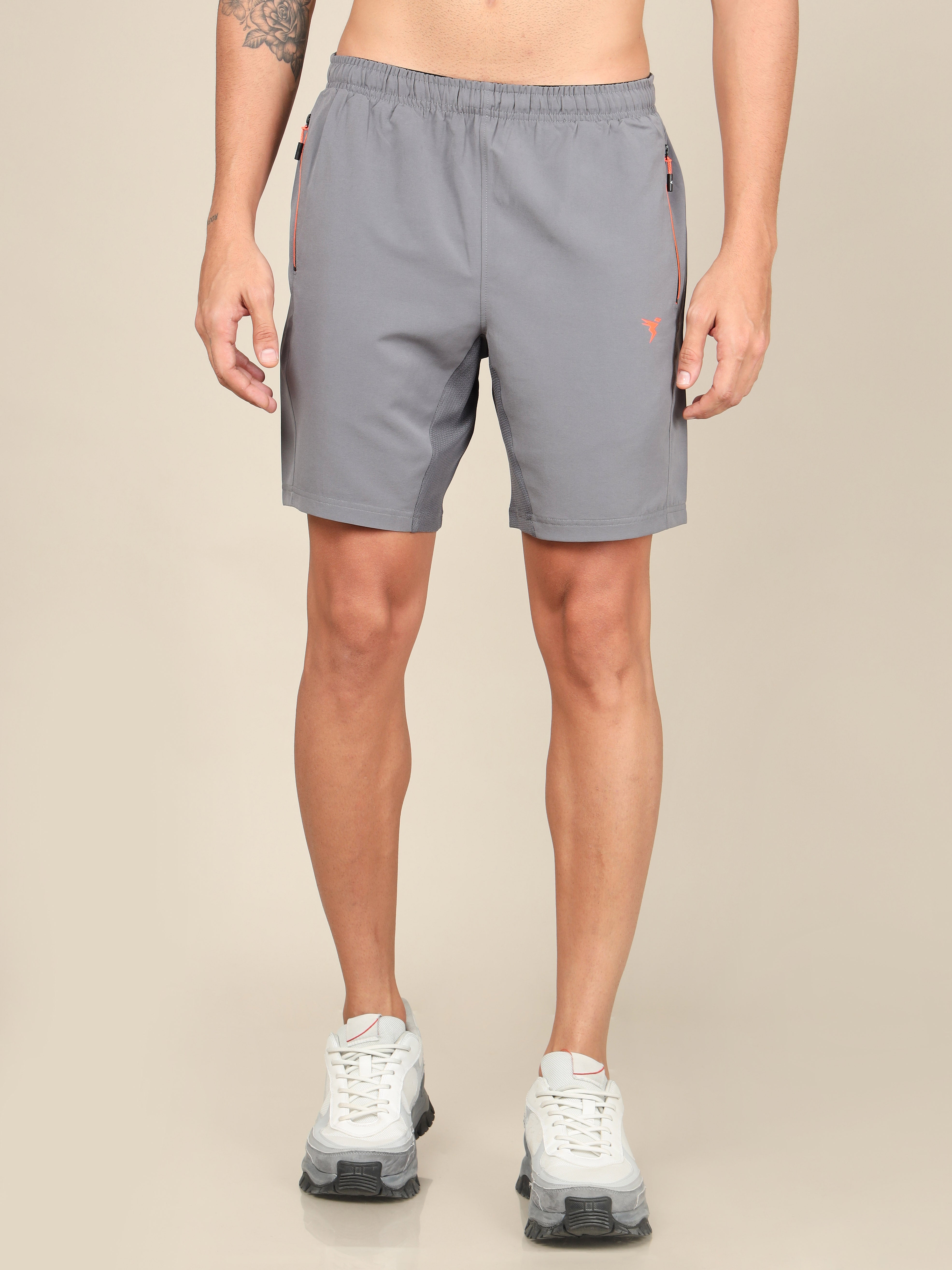 Men Solid Slim Fit Shorts with TECHNOLITE