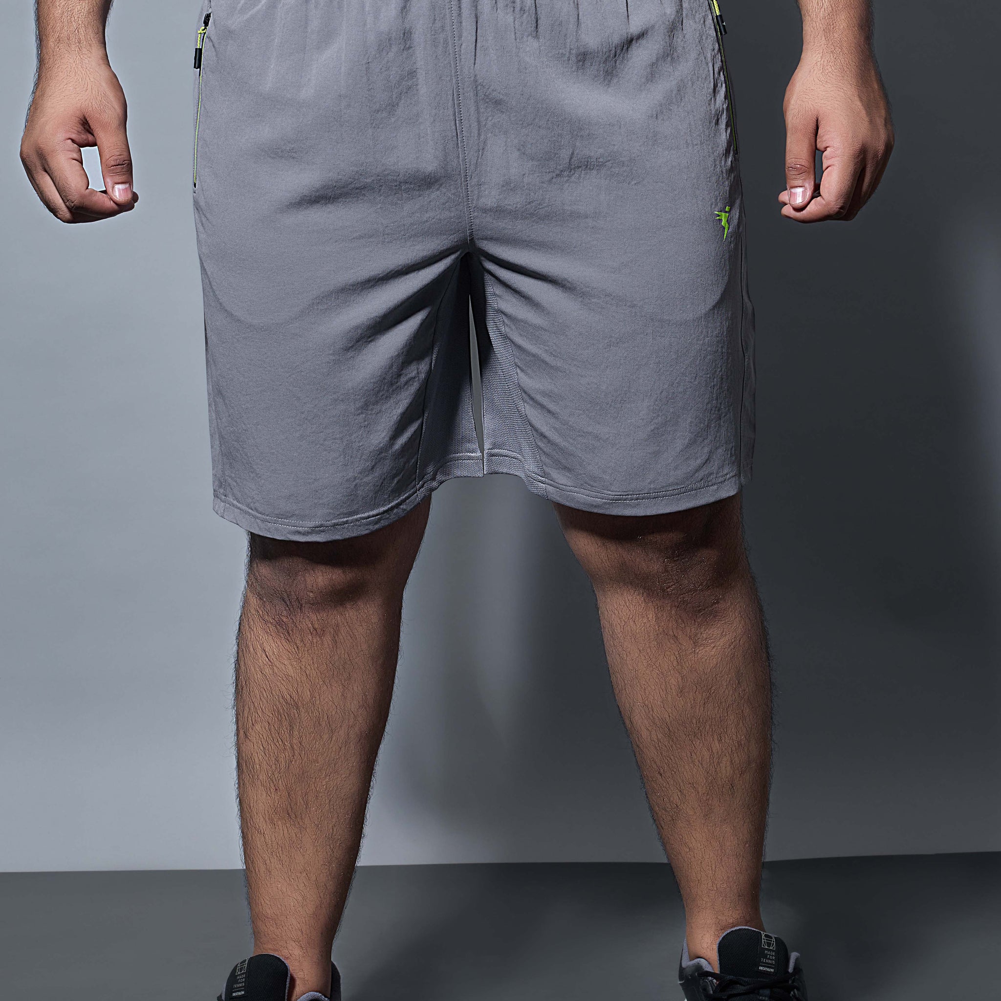 Men Plus Size Solid Slim Fit Shorts with TECHNOLITE