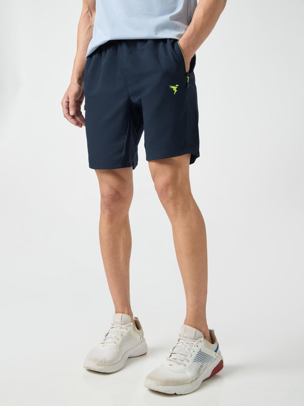 Men Solid Slim Fit Shorts with TECHNOLITE