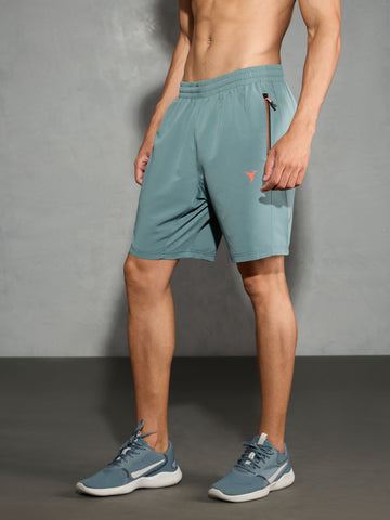 Men Solid Slim Fit Shorts with TECHNOLITE