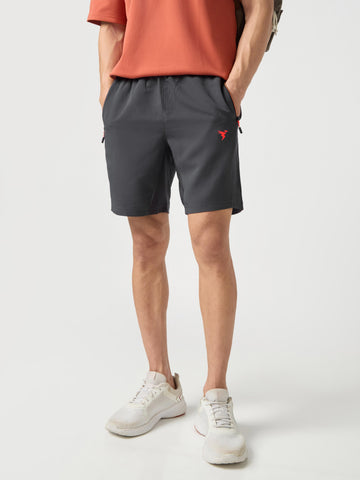 Men Solid Slim Fit Shorts with TECHNOLITE