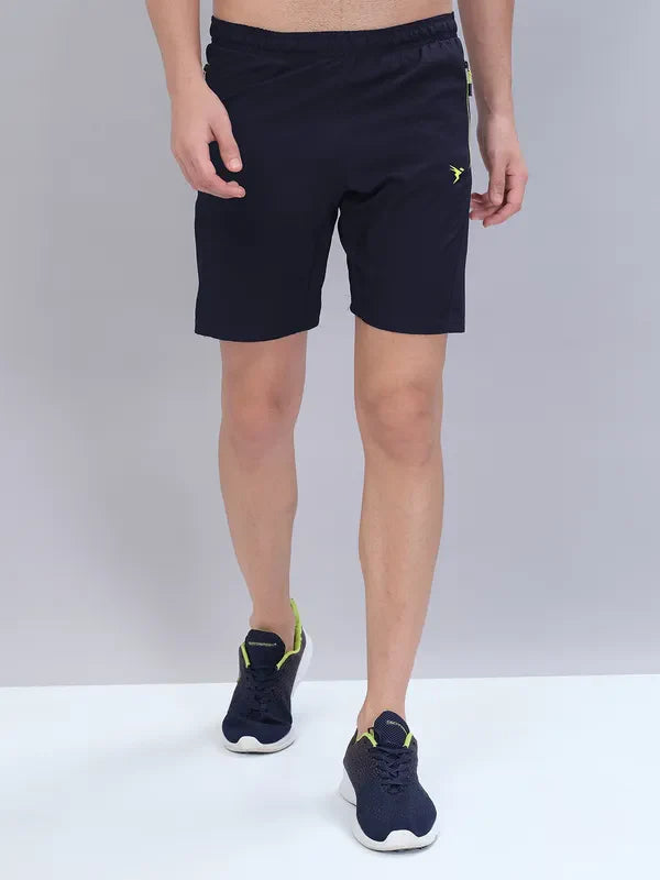 Men Solid Slim Fit Shorts with TECHNOLITE