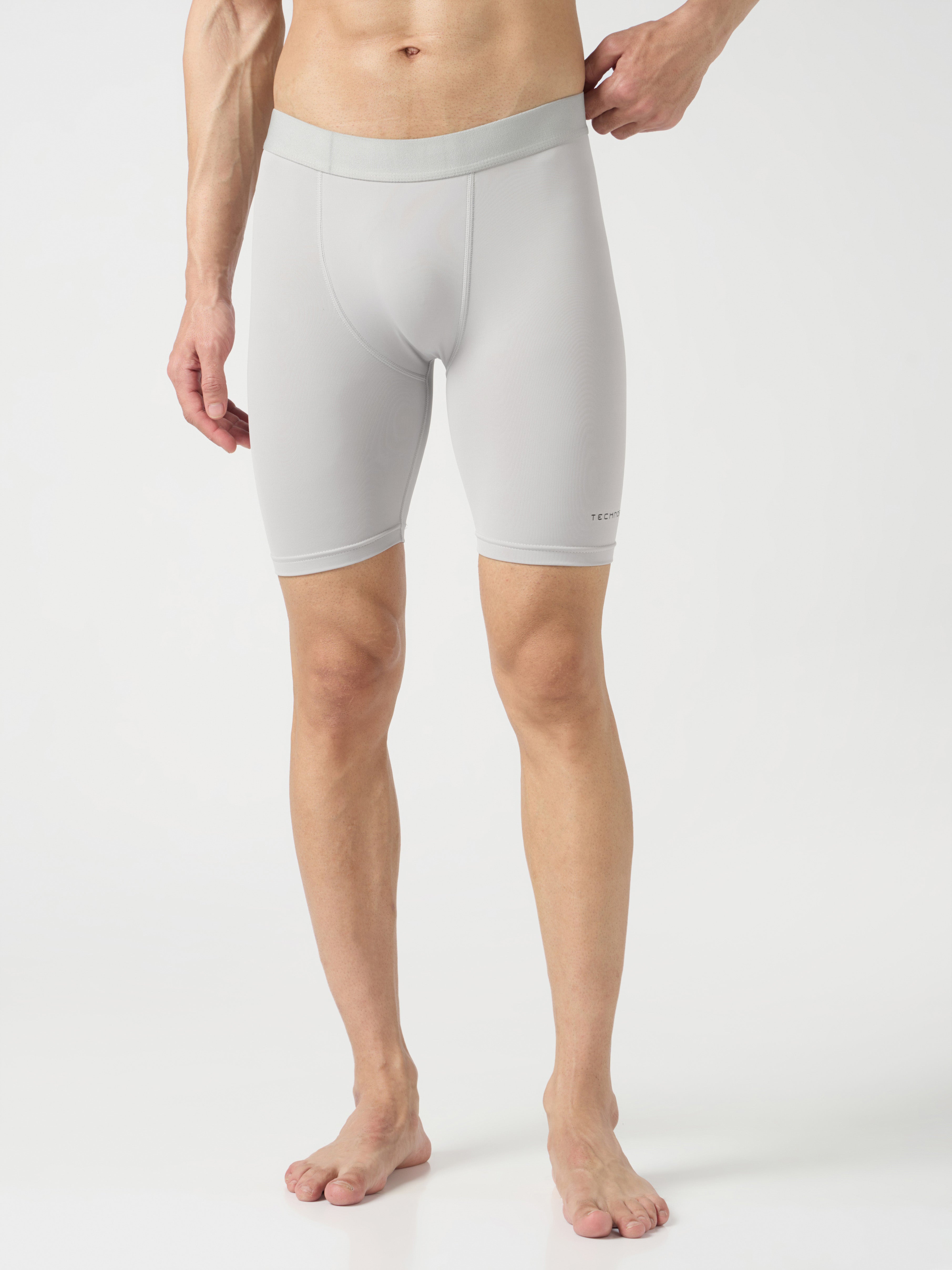 Men Solid Slim Fit Compression Tights with ELASTO LITE