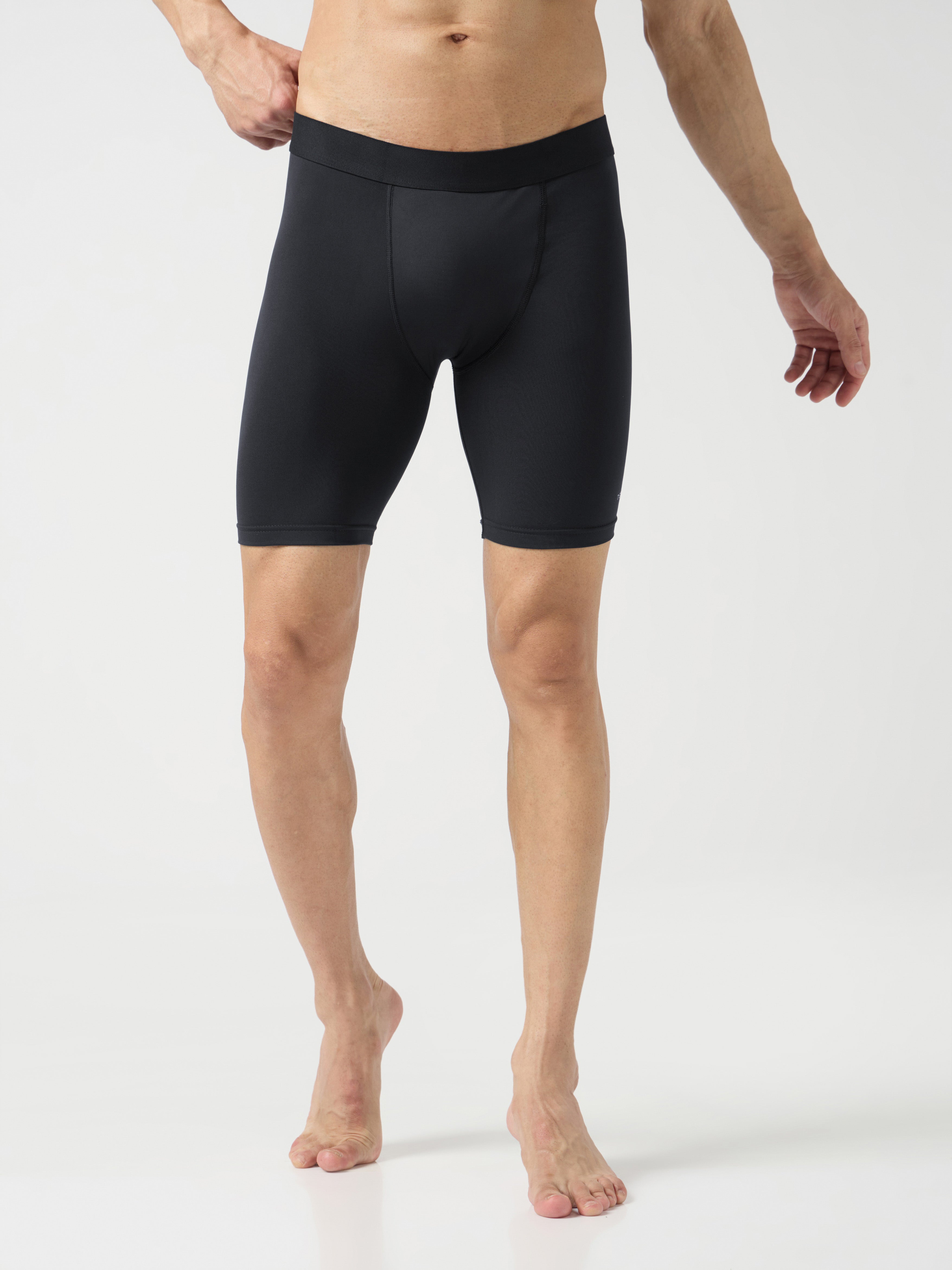 Men Solid Slim Fit Compression Tights with ELASTO LITE